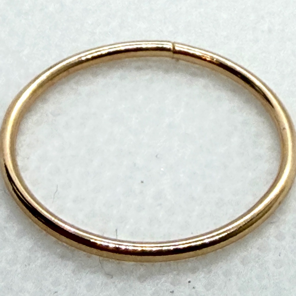 Set of 5 Gold Stacked Midi Rings Set - Picture 11 of 12